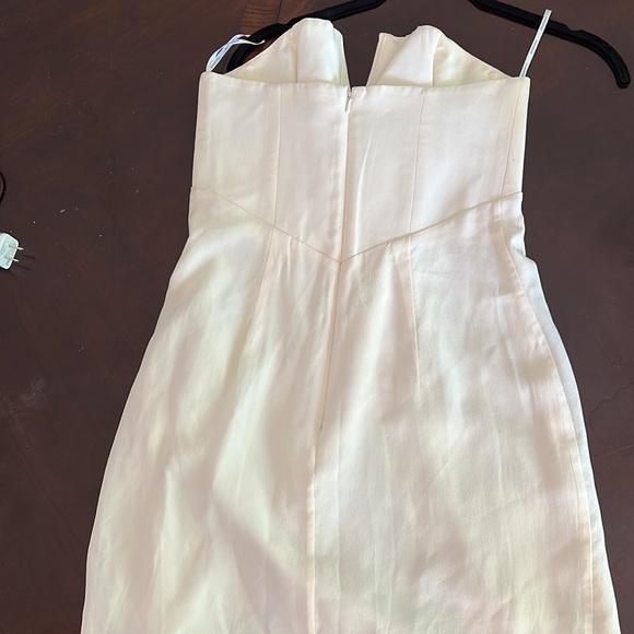 Gorgeous Zimmermann Silk Strapless Cream Mini Dress 1 S - Picture 4 of 4